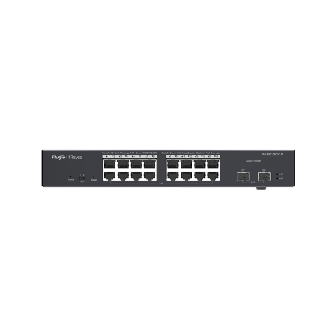 [RG-ES218GC-P] RG-ES218GC-P -18-Port  16Gigabit 2 SFP Akıllı Cloud Yönetilebilir PoE Switch