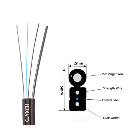 [FBR-OBK-SM-G-2CORE-AA] FTTH Fiber Optik Drop Kablosu 2 Core LZSH - Outdoor