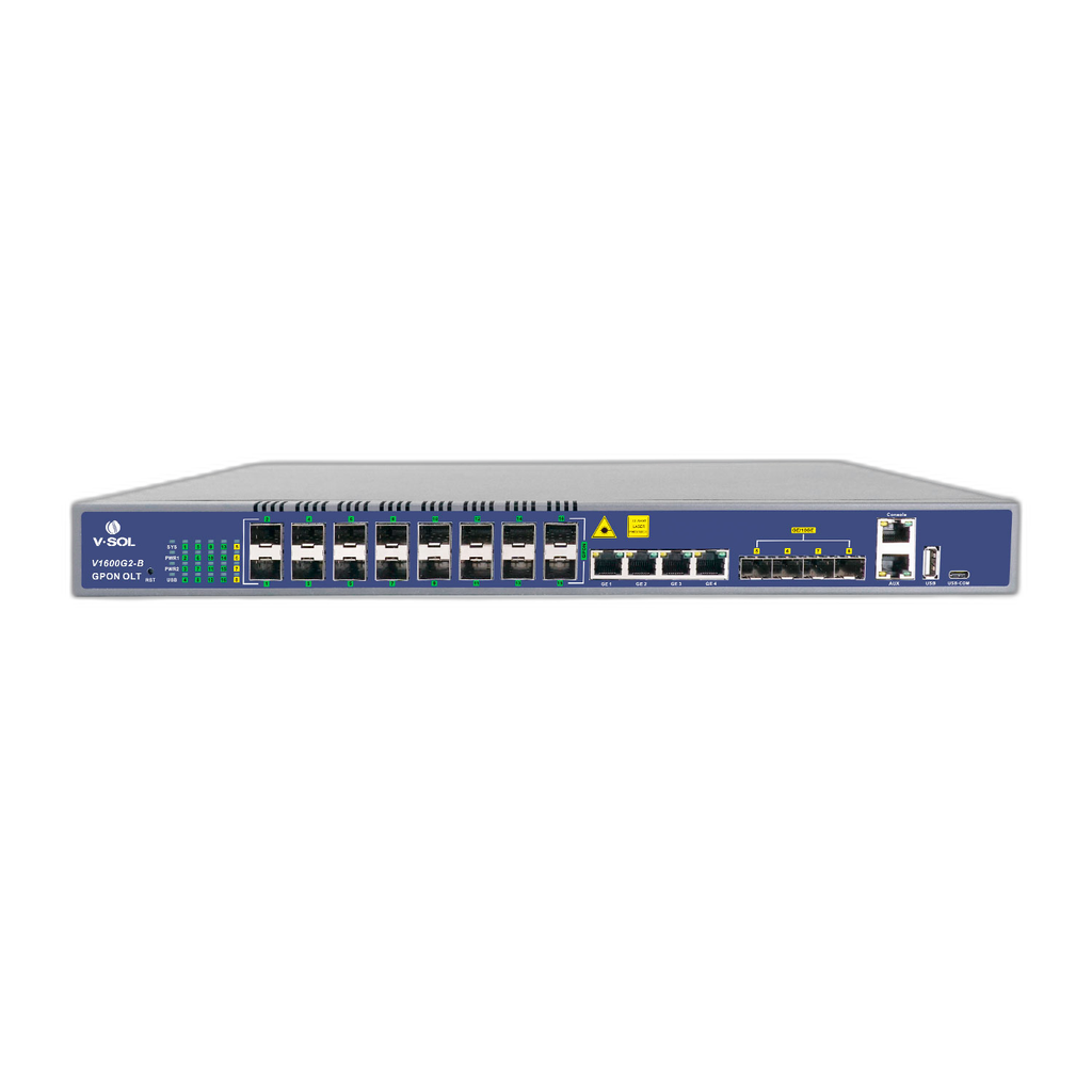[GPON-OLT-V1600G2-B-PW] VSOL - 16 PORT - OLT , FTTX , SFP+ PW