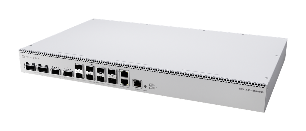 CRS812-8DS-2DQ-2DDQ-RM Cloud Router Switch RouterOS v7