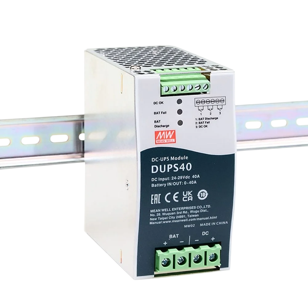 [MW-DC-UPS40] Mean Well MW-DC-UPS40 24V DC UPS Modülü