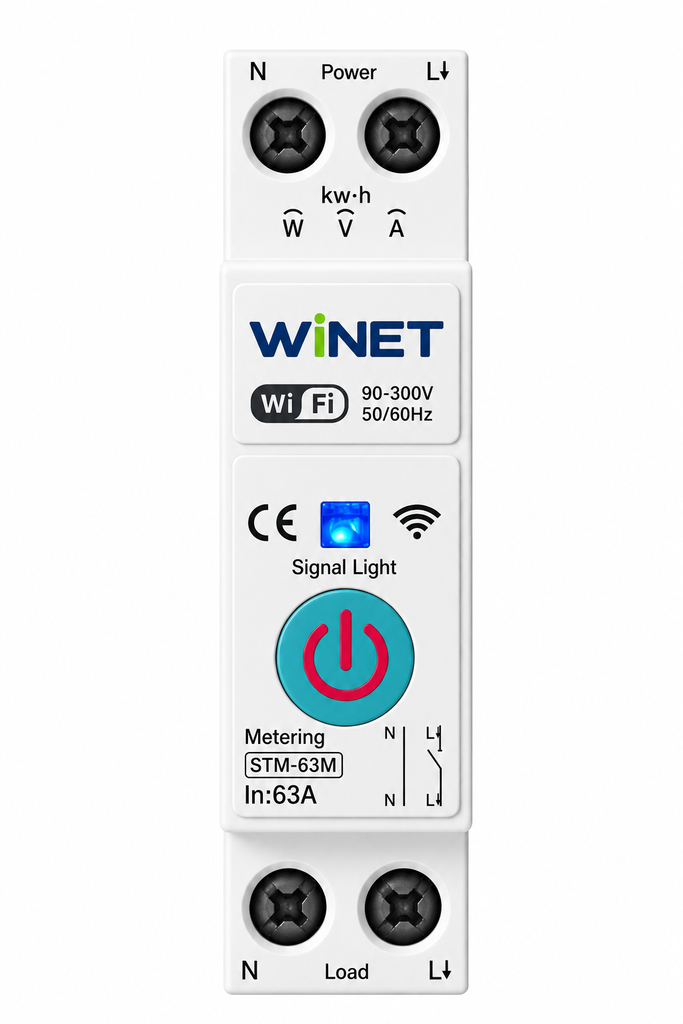 [WN-S-63M] WINET S-63M WiFi Akıllı Enerji Ölçüm Rölesi | Tuya Smart | 63A
