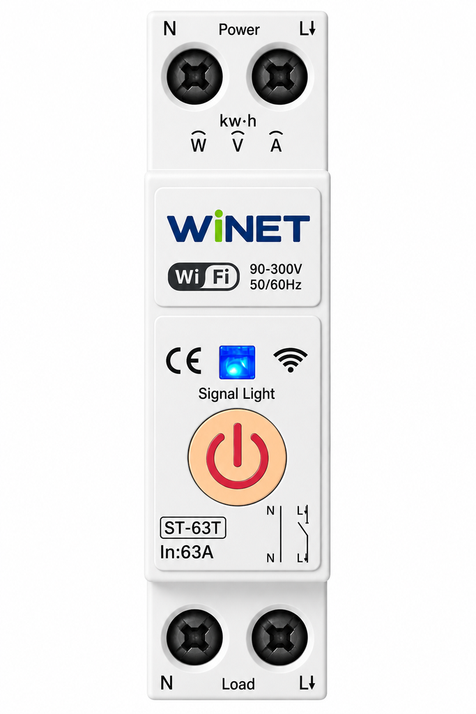 [WN-S-63T] WINET S-63T WiFi Akıllı Anahtarlama Rölesi | 63A