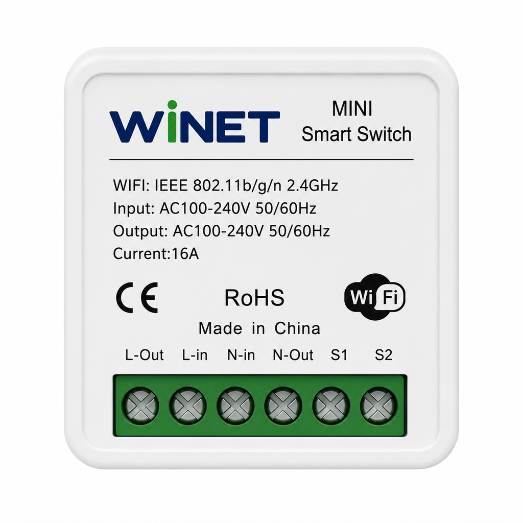 [WN-S-MINI] WINET MINI 16A WiFi Akıllı Mini Anahtar