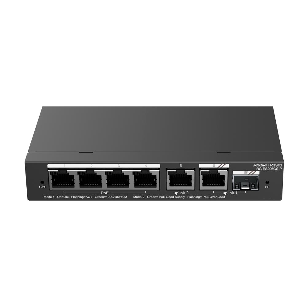 Ruijie Reyee RG-ES206GS-P 6 Port Gigabit PoE+ Switch