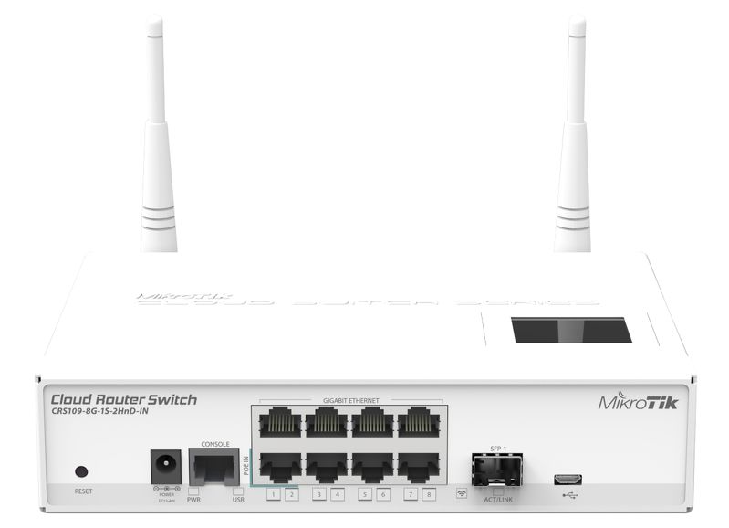 [CRS109-8G-1S-2HnD-IN] Cloud Router Switch CRS109-8G-1S-2HnD-IN