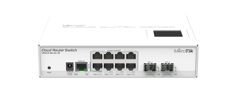 [CRS210-8G-2S-IN-PLUS] Cloud Router Switch 210-8G-2S+IN