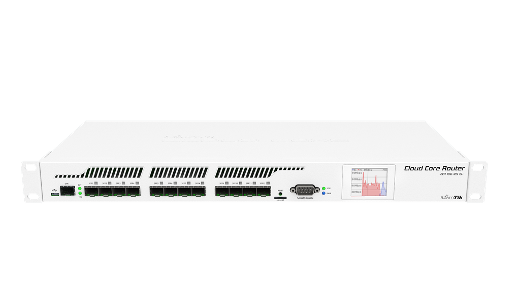 [CCR1016-12S-1S-Plus] CCR1016-12S-1S+ 12xSFP  ,  1xSFP+ 10Gbit Cloud Core Router