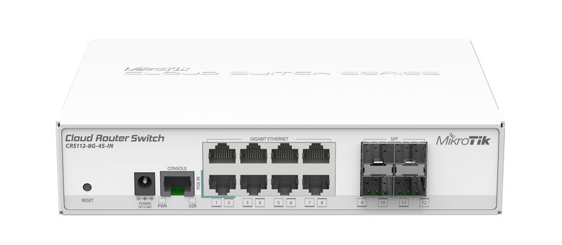 [CRS112-8G-4S-IN] Cloud Router Switch CRS112-8G-4S-IN  4 SFP Girişli