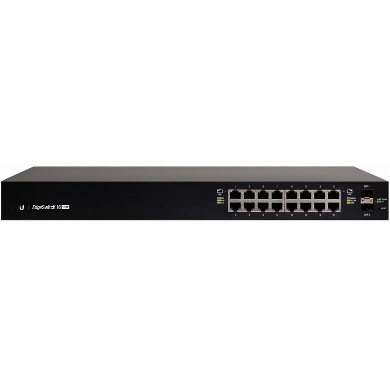 [ES-16-150W] UBNT Ubiquiti EdgeSwitch ES-16-150W 16 Port Gigabit - 2 SFP Yönetilebilir PoE+