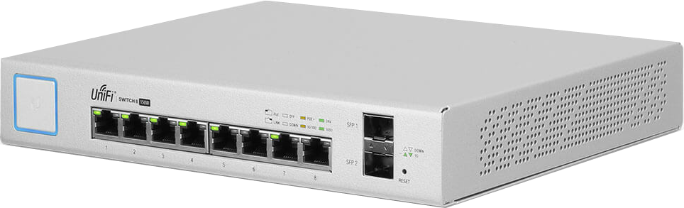 [US-8-150W] Unifi PoE+ Switch  8 Port ,SFP , 150W