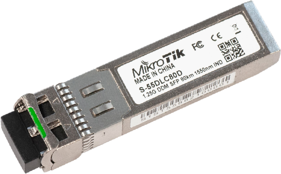 [S-55DLC80D] Mikrotik S-55DLC80D 80KM SFP Fiber Modül Single Mod
