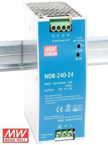 [MW-NDR-240-24] Mean Well NDR-240-24  24V Güç Kaynağı