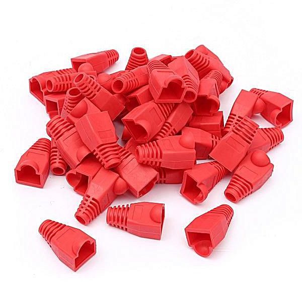 [SL-RJ45-RED-25] S-Link RJ45 Kırmızı Kılıf 25 li Paket