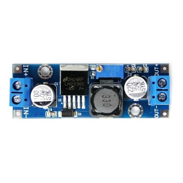 [WINET-VL-LM2596] LM2596 Ayarlanabilir DC/DC Voltaj Regülatörü - Klemensli