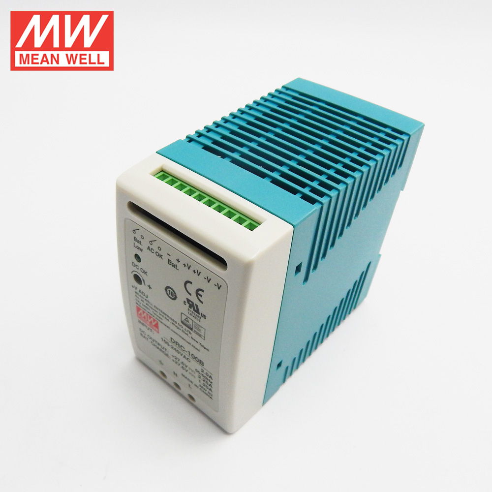 [MW-DRC-100B] Mean Well DRC-100B 27.6V UPS Fonksiyon Ray Tipi Akü Şarj Aleti