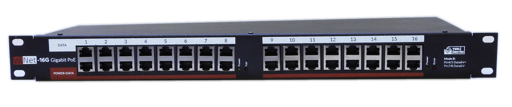 [PANEL-16P-GB-POE-V2] POE - 16 PORT Gigabit Poe Injector