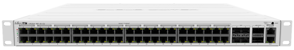 [CRS354-48P-4SPlus2QPlusRM] CRS354 48Port Gigabit -4SFP Plus(10G)-2QSFP(40G)-RackMount