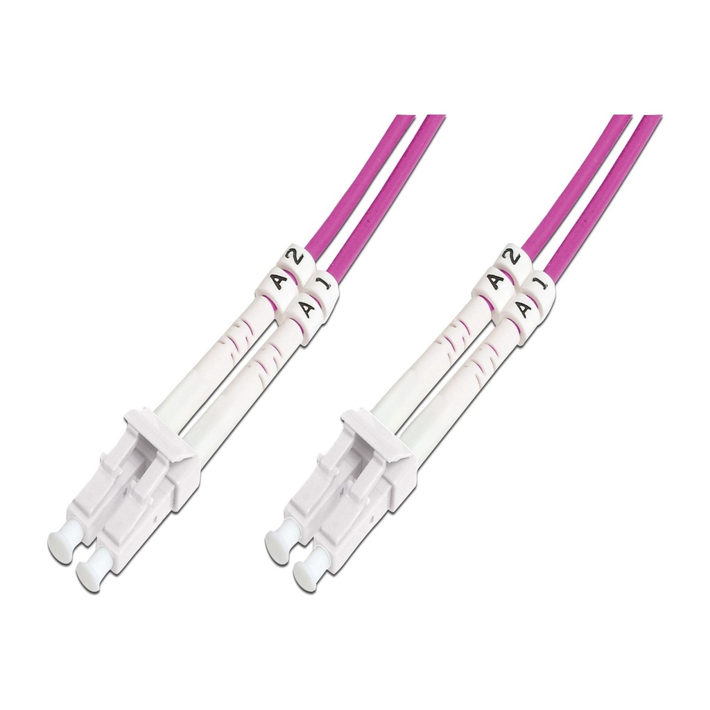 [FBR-MM-OM4-LC-LC-15M] LC - LC FIBER PATCH KABLO MM OM4 15 MT  Multimode, Duplex, 50/125, OM4, LSZH