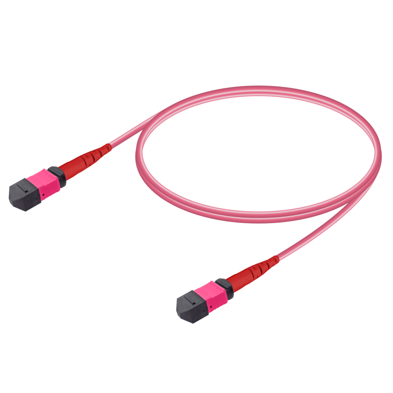 [FBR-MM-OM4-MPO-MPO-B-5M] MPO MPO Base-12 Multi-Mod Fiber Patch Cord OM4 Polarite B 5 Metre - 12 Core