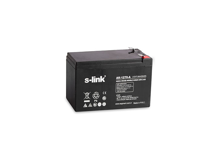 [SL-AK1270] S-link AK-1270-A 12V 7Ah 2Kg Kuru Akü