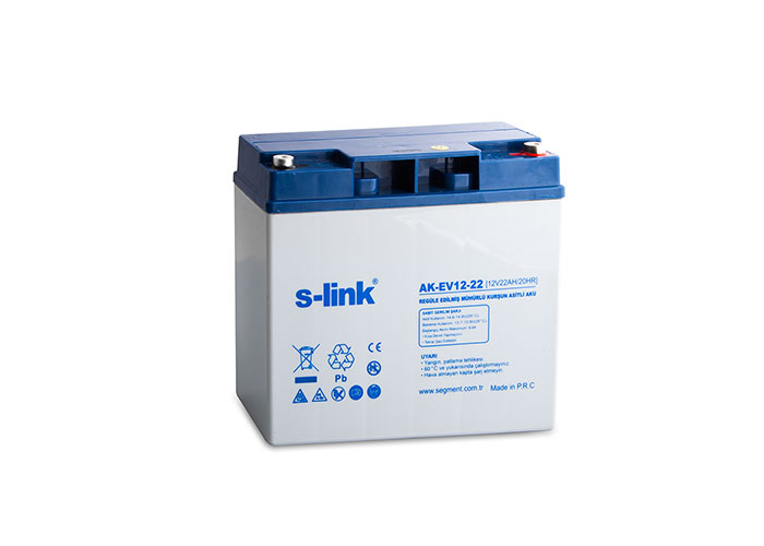 [SL-AK-EV12] S-link AK-EV12-22 12V 22Ah Kuru Akü